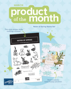 Stampin' Up! Product Of The Month POTM Notes of Spring Stamp Set March 2026