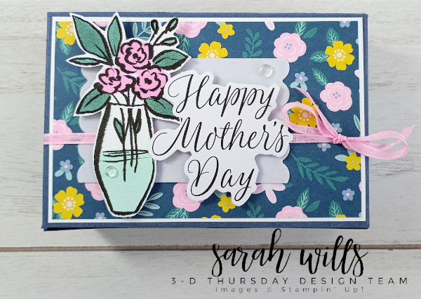 Stampin' Up! 3-D Mother's Day Lindt Chocolate Truffles and Starbucks Gift Card Treat Box