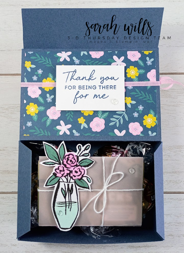Stampin' Up! 3-D Mother's Day Lindt Chocolate Truffles and Starbucks Gift Card Treat Box