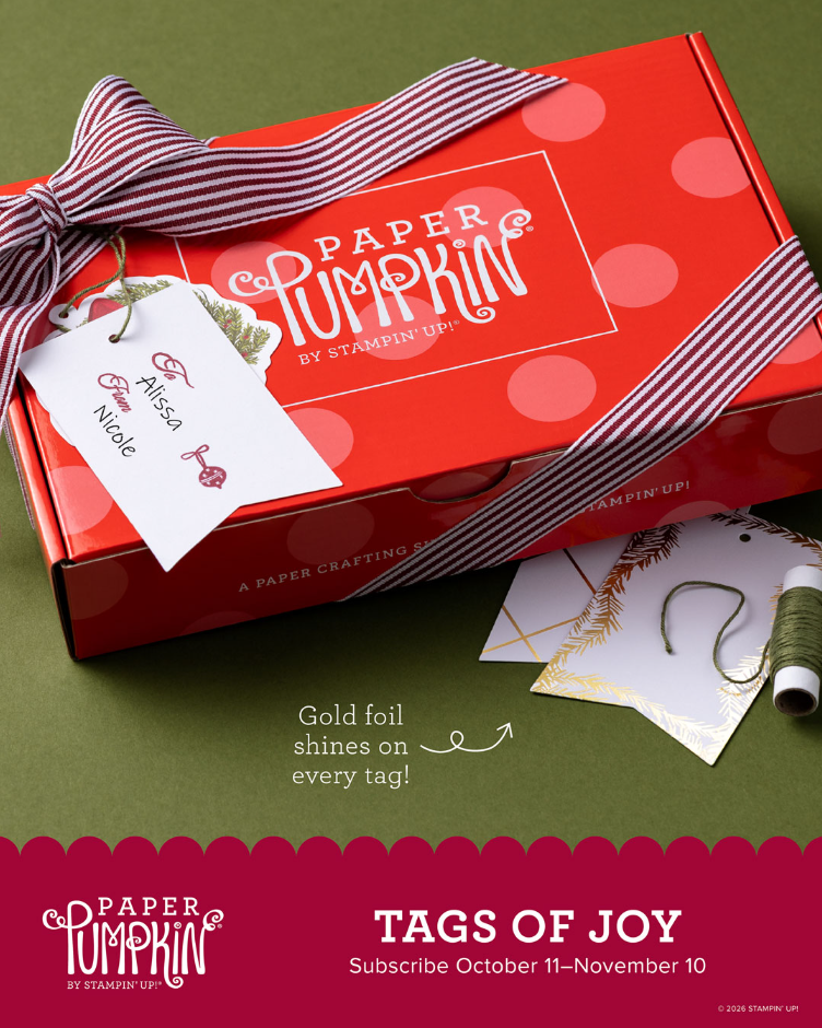 Stampin' Up! November 2026 Tags of Joy Paper Pumpkin Kit