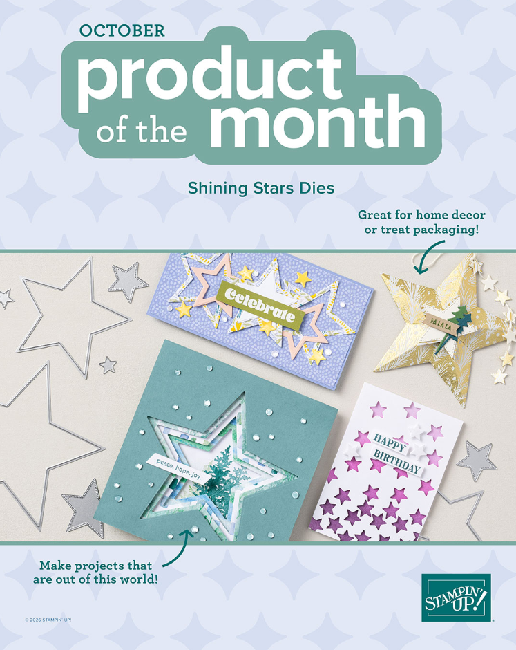 Stampin' Up! Product Of The Month Shining Stars Dies